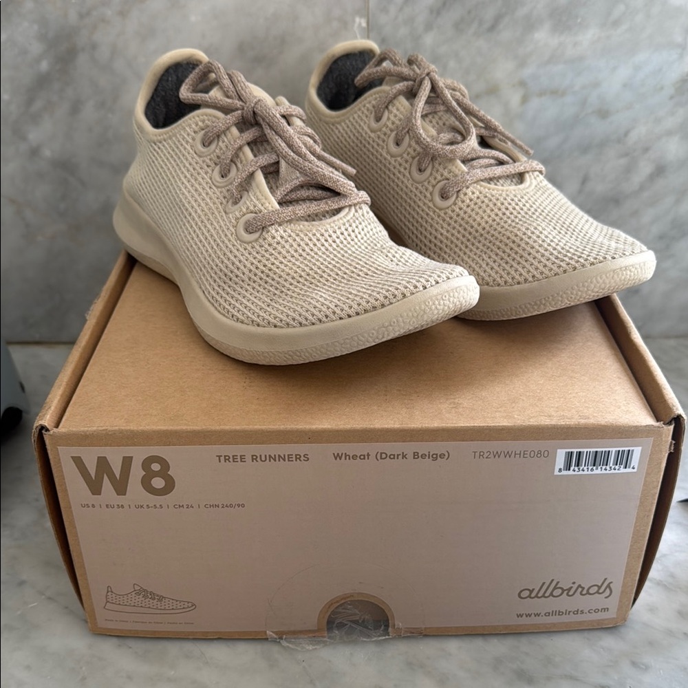 Allbirds Tree Runners in Wheat